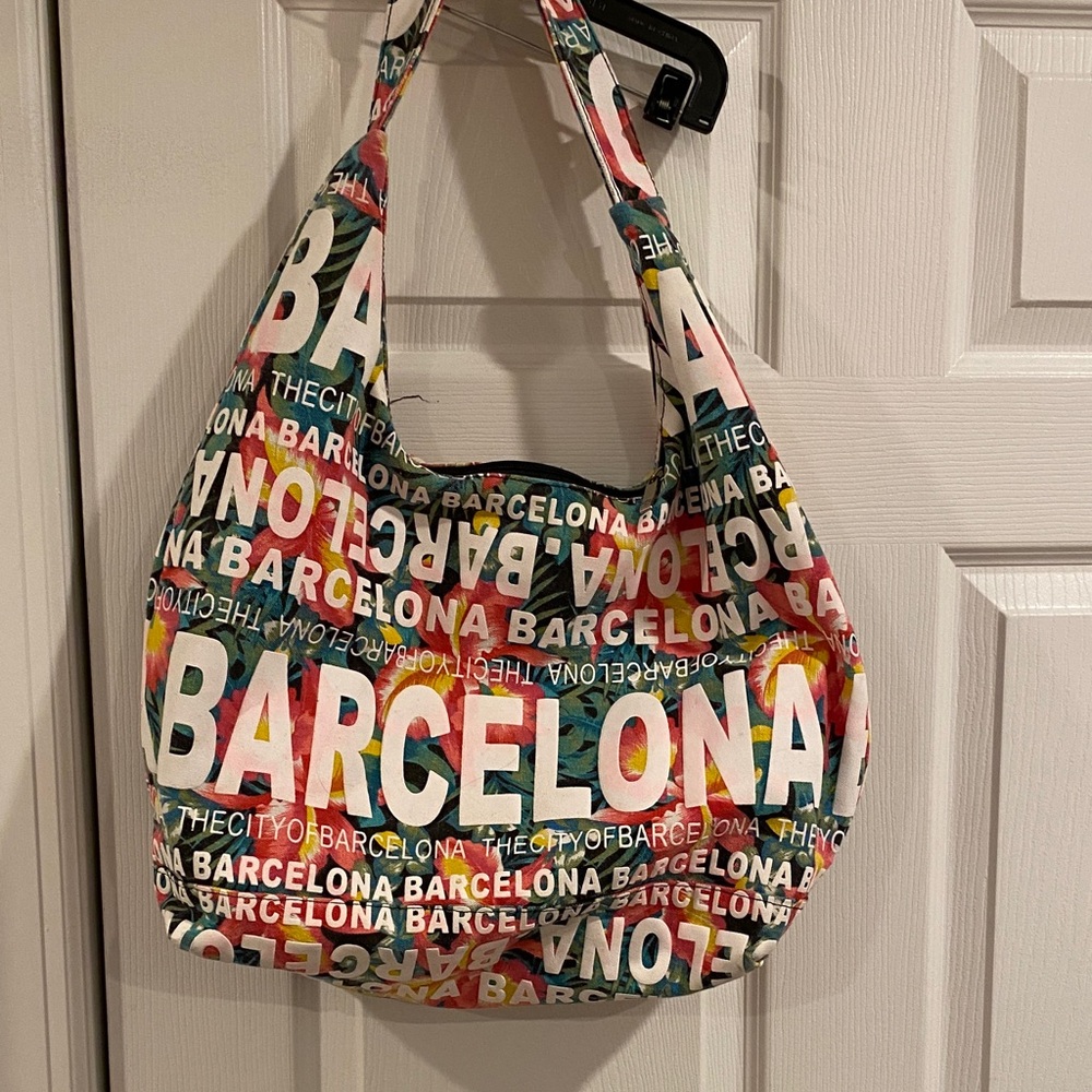 Barcelona Print Multicolor Women's Bag